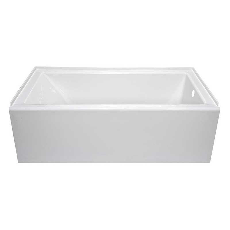 Lyons Industries Linear 5 ft. Right Drain Soaking Tub in White