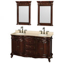 Wyndham Collection Edinburgh 60" Double Bathroom Vanity - Cherry WC-J233-60-DBL-VAN-CHE 2