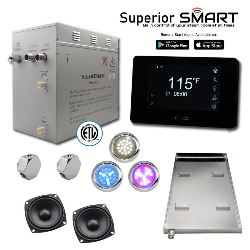 WiFi Superior SMART Steam Shower Generator Kit 12kW