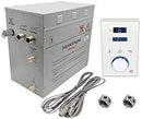 Superior Steam Shower Generator 12kW DeLuxe System, Self Draining - White Keypad