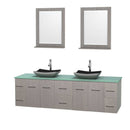 Wyndham Collection Centra 80" Double Bathroom Vanity Set for Vessel Sinks - Gray Oak WC-WHE009-80-DBL-VAN-GRO 6