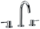 Jewel Faucets Chrome Two Lever Handle Roman Tub Faucet With Goose Neck Spout 16102