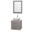 Wyndham Collection Centra 24" Single Bathroom Vanity Set for Vessel Sink - Gray Oak WC-WHE009-24-SGL-VAN-GRO