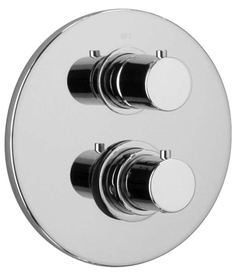 Jewel Faucets Thermostatic Valve Body With Diverter and J16 Series Chrome Trim, 16691RIT