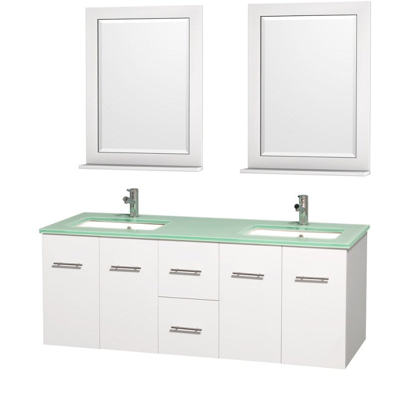 Wyndham Collection Centra 60" Double Bathroom Vanity for Undermount Sinks - Matte White WC-WHE009-60-DBL-VAN-WHT- 6