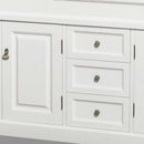 Wyndham Collection Andover 80" Traditional Bathroom Double Vanity Set - White WC-TD80-WHT 5