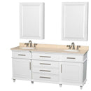 Wyndham Collection Berkeley 72" Double Bathroom Vanity - White WC-1717-72-DBL-WHT 6