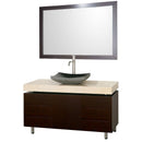 Wyndham Collection Malibu 48" Bathroom Vanity Set - Espresso Finish with Ivory Marble Counter WC-CG3000-48-ESP-IVO 4
