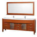 Wyndham Collection Daytona 78" Double Bathroom Vanity Set - Cherry WC-A-W2200-78-CH 3
