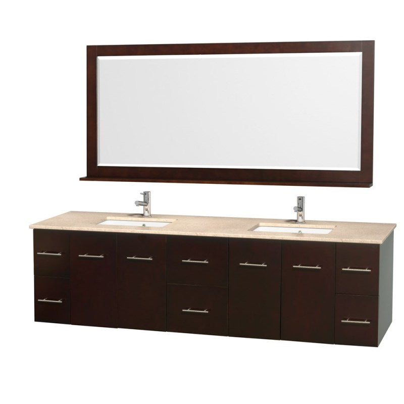 Wyndham Collection Centra 80" Double Bathroom Vanity for Undermount Sinks - Espresso WC-WHE009-80-DBL-VAN-ESP- 4