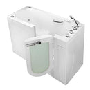 Ella's Bubbles OA2660AM-R Ella Lounger 27"x 59" Air and Microbubble Acrylic Walk-in Bathtub, Right Outward Swing Door, Thermostatic Faucet, Dual 2" Drains, 27" x 60" x 43", White