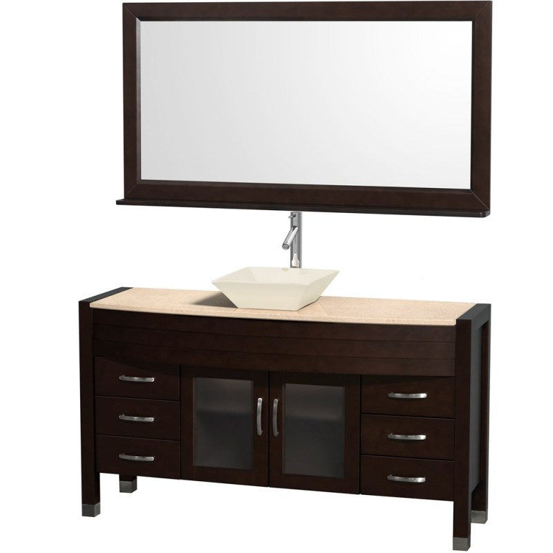 Wyndham Collection Daytona 60" Bathroom Vanity with Vessel Sink and Mirror - Espresso WC-A-W2109-60-T-ESP 5