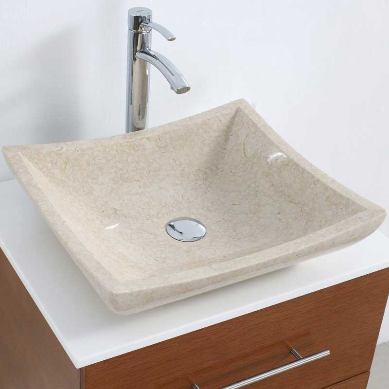 Wyndham Collection Avalon Vessel Sink - Ivory Marble WC-GS002 2
