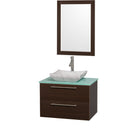 Wyndham Collection Amare 30" Wall-Mounted Bathroom Vanity Set with Vessel Sink - Espresso WC-R4100-30-ESP 7