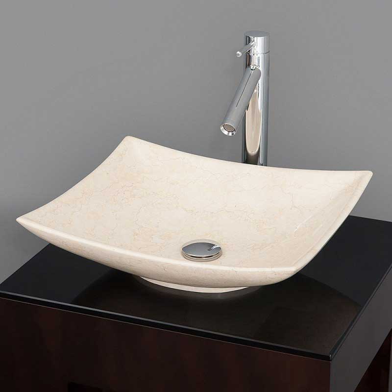 Wyndham Collection Arista Vessel Sink - Ivory Marble WC-GS005 2
