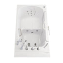 Ella Wheelchair Transfer 36"x55" Acrylic Hydro Massage Walk-In Bathtub with Left Outward Swing Door, 5 Piece Fast Fill Faucet, 2" Dual Drain 2