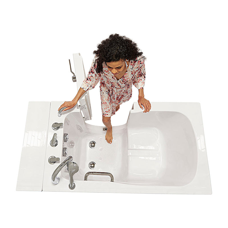 Ella Capri 30"x52" Acrylic Soaking Walk-In-Bathtub, Right Outward Swing Door, 5 Piece Fast Fill Faucet, 2" Dual Drain 2