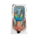 Ella Shak 36"x72" Acrylic Air and Hydro Massage w/ Independent Foot Massage Walk-In Bathtub , Right Outward Swing Door, 2" Dual Drain, Ella 5 Piece Fast Fill Faucet, Heated Seat and Backrest 2