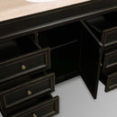 Wyndham Collection Andover 60" Traditional Bathroom Vanity Set - Black WC-TS60-BLK 6