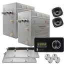 Superior Encore Steam Generator by Steam Planet, Self-Draining Bluetooth Capable Steam Shower Kit, Horizontal Digital Keypad in Black with Built-in Temperature Sensor, Upgraded Keypad Connection Cable, Aromatherapy Steam Head for Perfect Steam