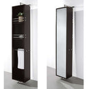 Wyndham Collection April Rotating Floor Cabinet with Mirror - Espresso WC-V202-ESP