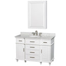 Wyndham Collection Berkeley 48" Single Bathroom Vanity - White WC-1717-48-SGL-WHT 3