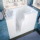 Venzi 26x46 Left Drain White Whirlpool Jetted Walk In Bathtub By Meditub