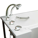 Ella's Bubbles 265303 Narrow 26-in Wide Hydro Massage Walk In Bath 12