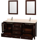 Wyndham Collection Lucy 72" Double Bathroom Vanity Set Undermount - Espresso WC-MS015-72-ESP-UNDER 3