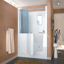 Venzi 27x47 Right Drain White Whirlpool Jetted Walk In Bathtub By Meditub