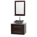 Wyndham Collection Centra 30" Single Bathroom Vanity Set for Vessel Sink - Espresso WC-WHE009-30-SGL-VAN-ESP