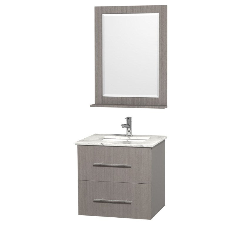 Wyndham Collection Centra 24" Single Bathroom Vanity for Undermount Sinks - Gray Oak WC-WHE009-24-SGL-VAN-GRO- 3