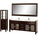 Wyndham Collection Daytona 71" Double Bathroom Vanity Set - Espresso w/ Drawers & Cabinet WC-A-W2200-71-ESP-SET 5