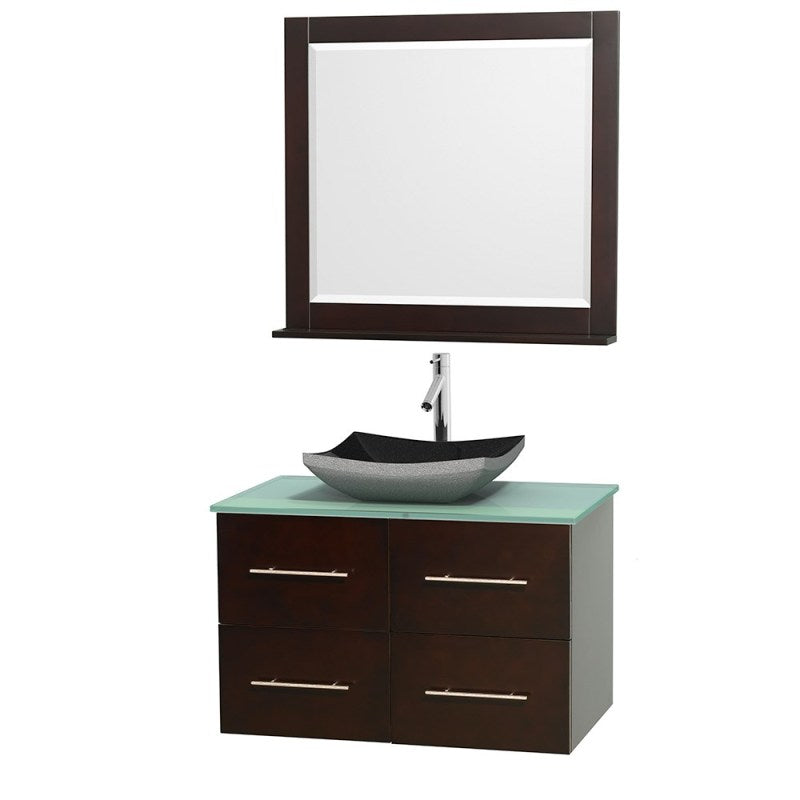 Wyndham Collection Centra 36" Single Bathroom Vanity Set for Vessel Sink - Espresso WC-WHE009-36-SGL-VAN-ESP 4