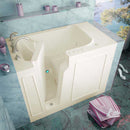 Venzi 29x52 Left Drain Biscuit Whirlpool & Air Jetted Walk In Bathtub By Meditub
