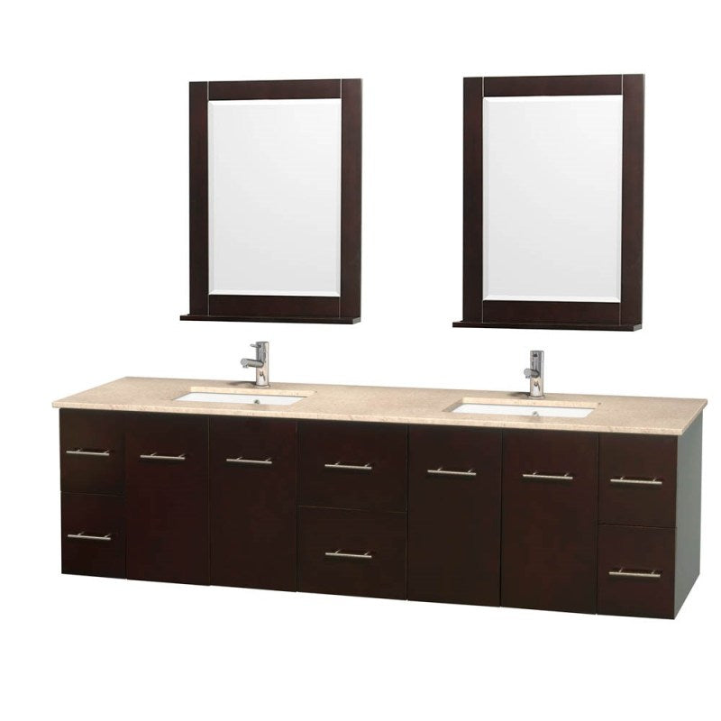 Wyndham Collection Centra 80" Double Bathroom Vanity for Undermount Sinks - Espresso WC-WHE009-80-DBL-VAN-ESP- 6