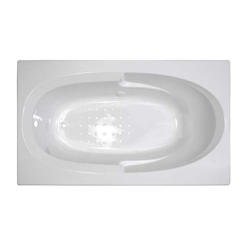 Lyons Industries Classic 6 ft. Reversible Drain Heated Soaking Tub in White