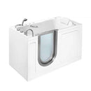 Ella's Bubbles 93057 Deluxe Air and Hydro Massage Acrylic Walk-In Bathtub, Thermostatic Faucet, Dual 2" Drains, 30" x 55", White