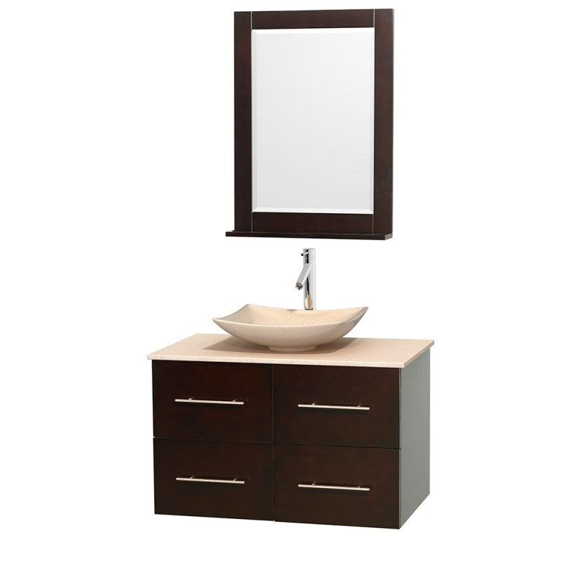Wyndham Collection Centra 36" Single Bathroom Vanity Set for Vessel Sink - Espresso WC-WHE009-36-SGL-VAN-ESP 5