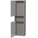 Wyndham Collection Diana Wall Cabinet - Gray Oak WC-V203-GROAK 2