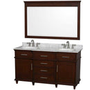 Wyndham Collection Berkeley 60" Double Bathroom Vanity - Dark Chestnut WC-1717-60-DBL-CDK 3