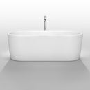Wyndham Collection Ursula 67" Soaking Bathtub - White WC-BTK1511-67 2