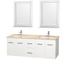 Wyndham Collection Centra 60" Double Bathroom Vanity for Undermount Sinks - Matte White WC-WHE009-60-DBL-VAN-WHT- 5