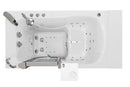 Ella Peitite 28"x52" Acrylic Air and Hydro Massage Walk-In Bathtub with Left Inward Swing Door, 2 Piece Fast Fill Faucet, 2" Dual Drain 3
