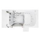 Ella Elite 30"x52" Acrylic Hydro Massage Walk-In Bathtub with Left Inward Swing Door, 2 Piece Fast Fill Faucet, 2" Dual Drain 3
