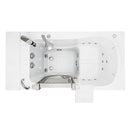 Ella Peitite 28"x52" Acrylic Hydro Massage Walk-In Bathtub with Left Inward Swing Door, 2 Piece Fast Fill Faucet, 2" Dual Drain 3