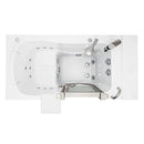 Ella Peitite 28"x52" Acrylic Hydro Massage Walk-In Bathtub with Right Inward Swing Door, 2 Piece Fast Fill Faucet, 2" Dual Drain 3