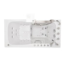 Ella Ultimate 30"x60" Acrylic Air and Hydro Massage + Independent Foot Massage Walk-In-Bathtub, Left Inward Swing Door, 5 Piece Fast Fill Faucet, 2" Dual Drain 3