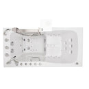 Ella Ultimate 30"x60" Acrylic Air and Hydro Massage + Independent Foot Massage Walk-In-Bathtub, Right Inward Swing Door, 5 Piece Fast Fill Faucet, 2" Dual Drain 3
