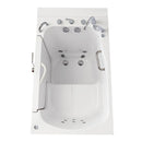 Ella Wheelchair Transfer 36"x55" Acrylic Hydro Massage Walk-In Bathtub with Left Outward Swing Door, 5 Piece Fast Fill Faucet, 2" Dual Drain 3